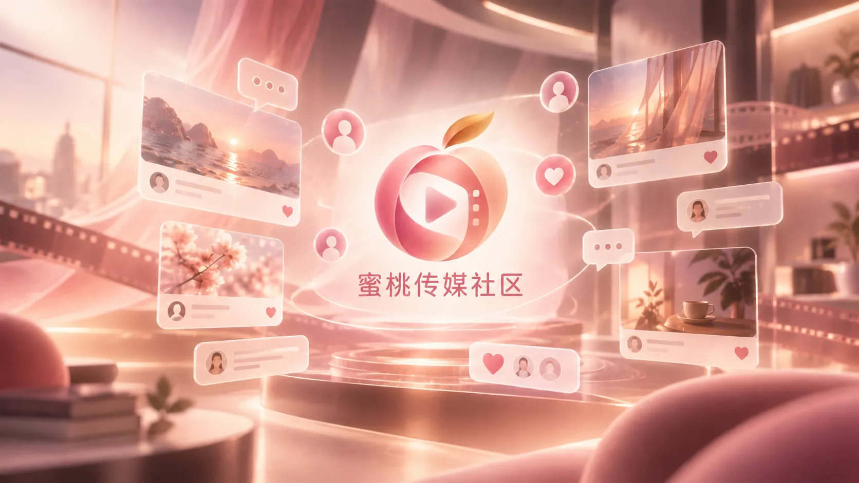 蜜桃视频创作交流与社区主题